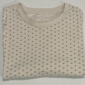 Old Navy Cream Geometric Print T-Shirt Mens Size Medium Short Sleeve